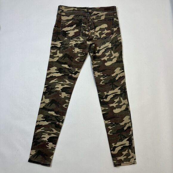 Kut from the Kloth Size 4 Camo Moto Pants Women Mia Toothpick Ankle Skinny Jeans - Picture 2 of 12